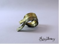 Кольцо из бронзы из трех частей