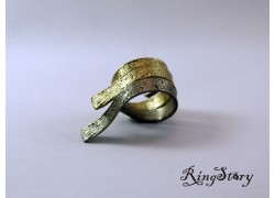 Кольцо из бронзы из трех частей