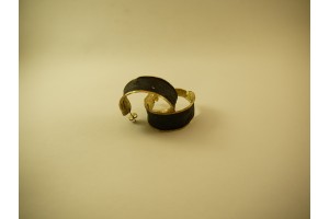 Серьги кольца из бронзы c чернением