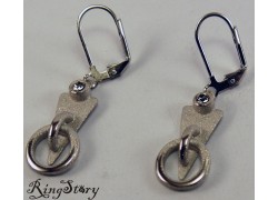 Серьги родированные со Swarovski