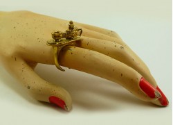 Кольцо из бронзы "Чайный сервиз"