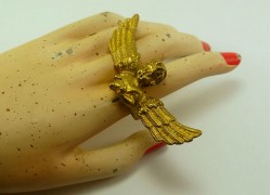 Кольцо из бронзы "Ангел"
