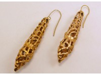 Серьги из бронзы длинные
