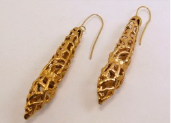 Серьги из бронзы длинные