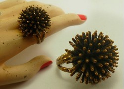 Кольцо из латуни с окисью