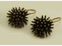 Серьги из латуни с окисью