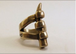Кольцо посеребренное