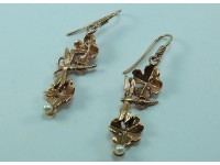 Серьги из бронзы с жемчугом