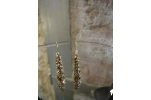 Серьги из бронзы длинные